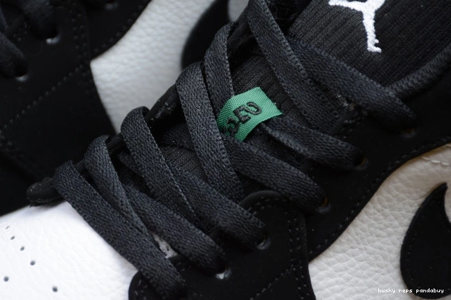 Rep Husky Black Jordan 553558-113 Green Mystic White Air 1 Low 0718